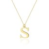 Łańcuszek złoty 585 literka P brylant 0,005ct zawieszka